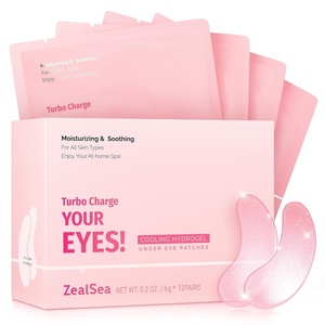 image:imageZealSea Under Eye Patches for Puffy Eyes and Dark Circles Collagen Under Eye Mask for Dark Circles and Puffiness Travel Essentials Eye Gel Pads for Spa Party Self Care Gifts for Women 20 Pairs02 Ounce Pack of 12