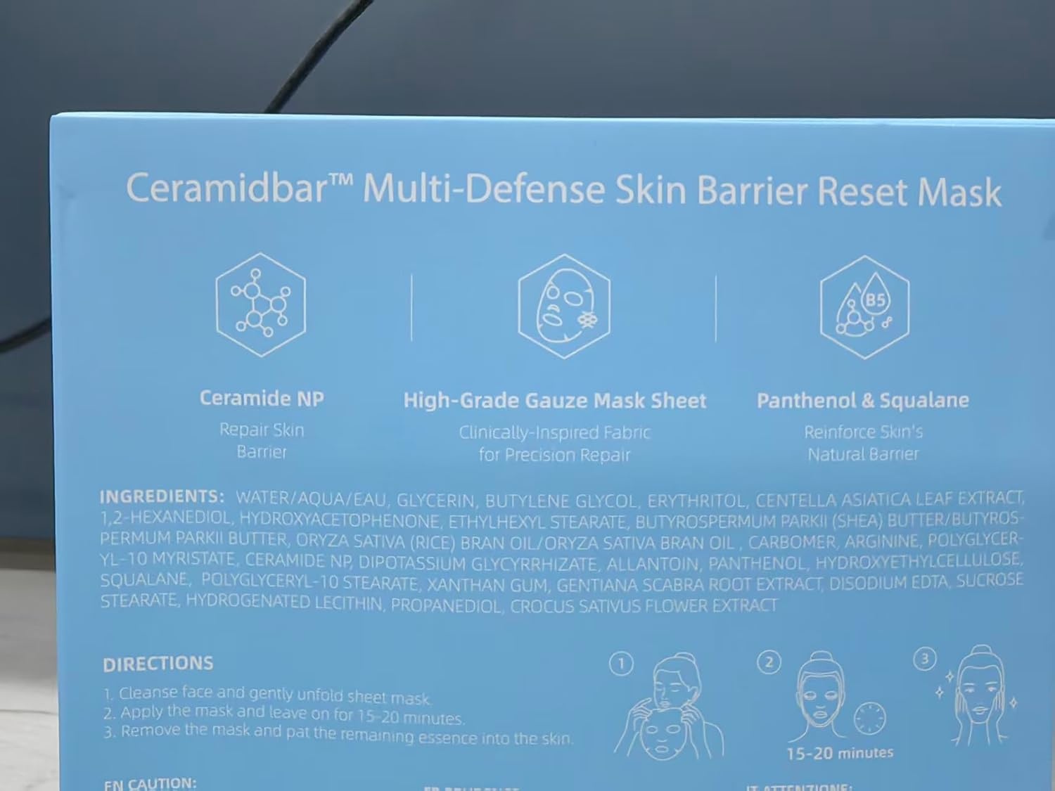 image:imageZealSea Cicalix amp Ceramidbar Face Masks Skincare Allinone Proven Derm Solution Facial Mask for Visibly Soft Plump Quenching Antiaging Soothing amp Refreshing Strengthen amp Restore 44 DuoRepair Mask 10 count