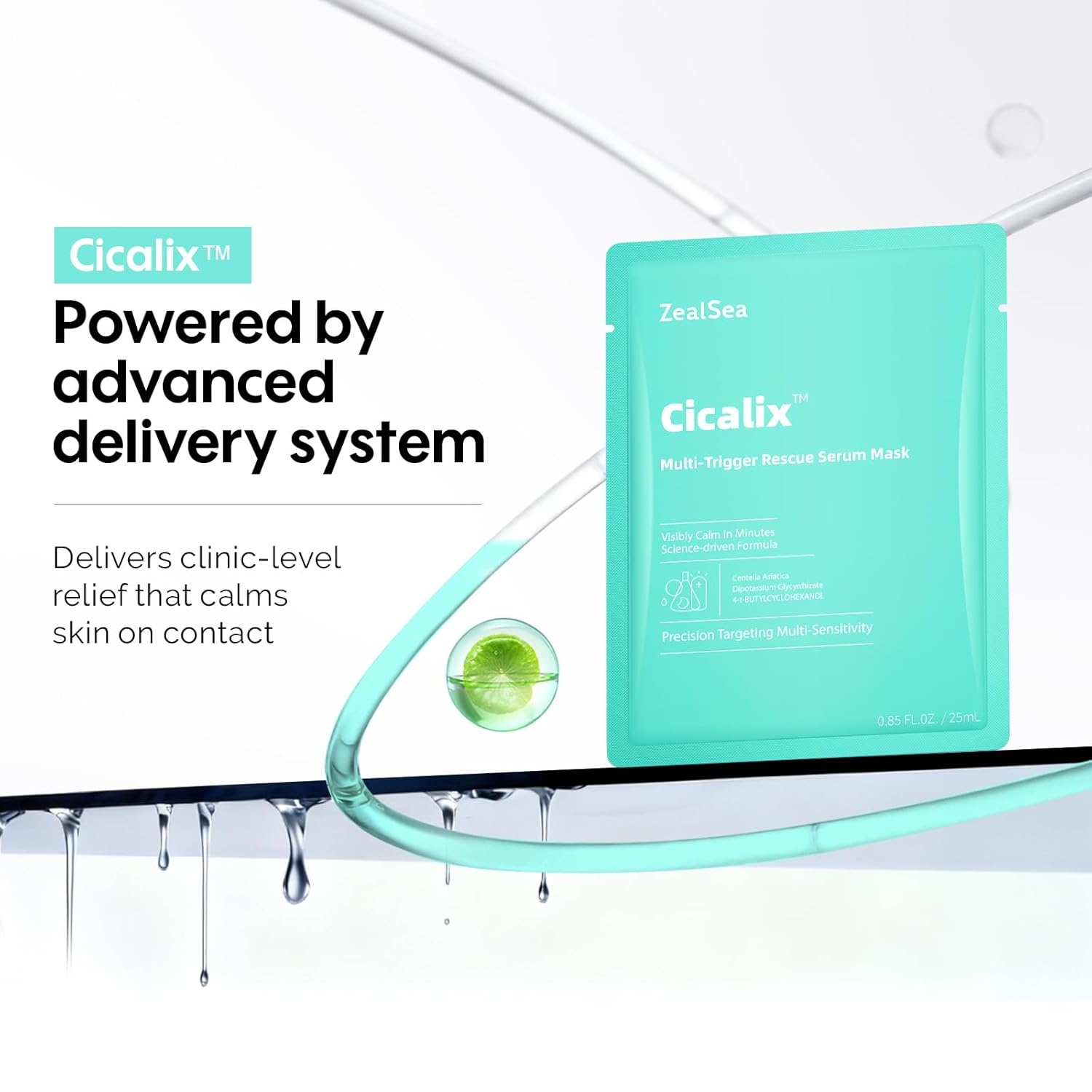 image:imageZealSea Cicalix amp Ceramidbar Face Masks Skincare Allinone Proven Derm Solution Facial Mask for Visibly Soft Plump Quenching Antiaging Soothing amp Refreshing Strengthen amp Restore 44 DuoRescue Repair Duo 8 count