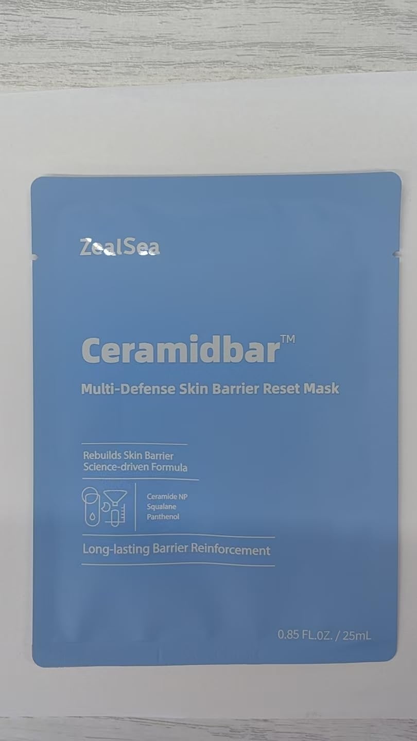 image:imageZealSea Cicalix amp Ceramidbar Face Masks Skincare Allinone Proven Derm Solution Facial Mask for Visibly Soft Plump Quenching Antiaging Soothing amp Refreshing Strengthen amp Restore 44 DuoRepair Mask 10 count