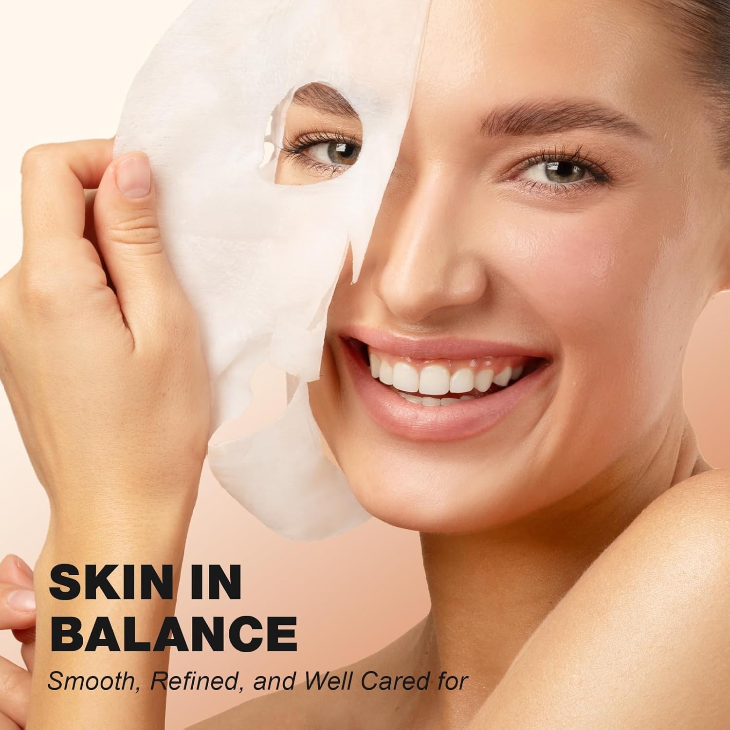 image:imageZealSea Clean Beauty Face Masks Skincare Minimalism 15 Ingredients Sheet Mask Deep Hydration Facial Mask for Bouncy amp Glowing Sleepover Spa Party Supplies Women Teen Girl Gifts Trendy Stuff 7PackFruit Season 21 count
