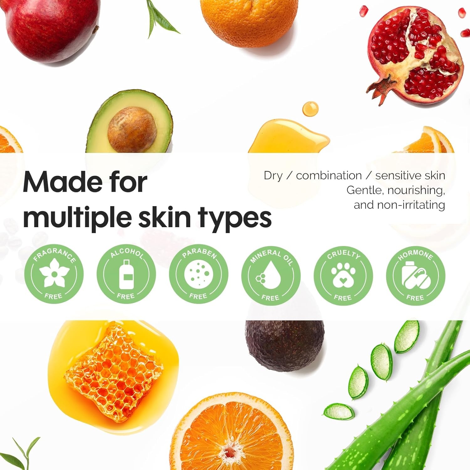 image:imageZealSea Face Masks Skincare for Women Variety Bulk Facial Sheet Mask Set for Deep Hydrating amp Glow Daily SelfCare Gift amp Family Moment for Teens Girls Birthday PartySafe for all Skin types 14 PackNatural Collection 7 count