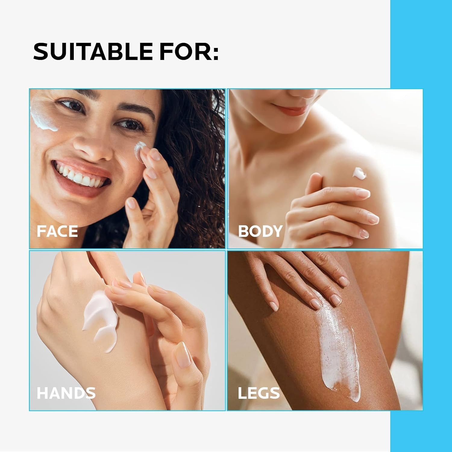 image:imageZealSea Face Moisturiser Lotion with Hyaluronic Acid amp Ceramide amp Aloe Vera Hydration Moisturiser for Normal To Dry Sensitive Skin Facial and Body Hydrating Moisturizing Cream 290 ml