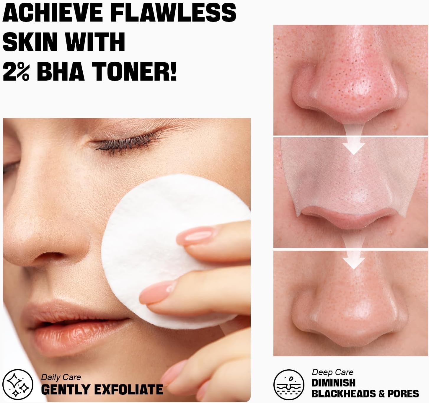 image:imageZealSea Salicylic Acid Toner Blackhead Remover BHA Liquid Exfoliant CICA 676OZ Pore Minimizer for Face Gentle Alcohol Free BHA Toner for All Skin Type with Niacinamide Redness Relief VeganBHA 338 FLOZPack of 1