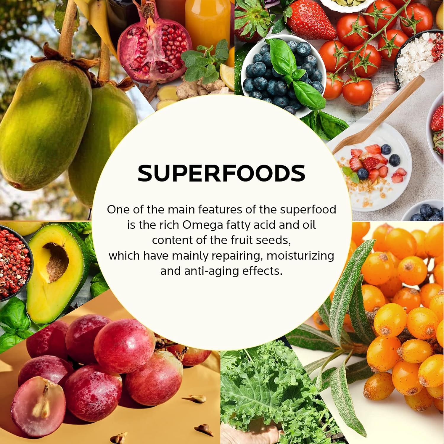 image:imageZealSea Superfood Antioxidant Face Oil Facial Oil with Antioxidant Rich PlantBased Oils Hydrating Moisturizing and Smooth Dry Skin Care Gua Sha Massage Skin Therapy Oil for Women Men 1 Fl Oz