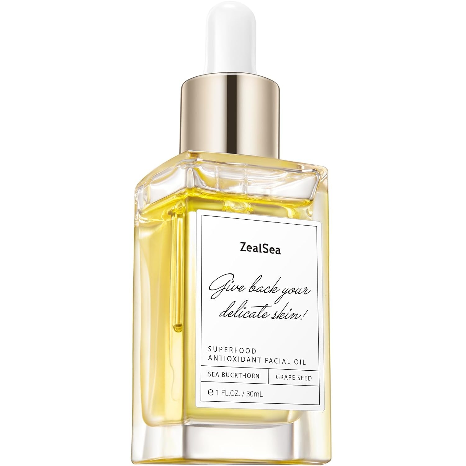 image:imageZealSea Superfood Antioxidant Face Oil Facial Oil with Antioxidant Rich PlantBased Oils Hydrating Moisturizing and Smooth Dry Skin Care Gua Sha Massage Skin Therapy Oil for Women Men 1 Fl Oz