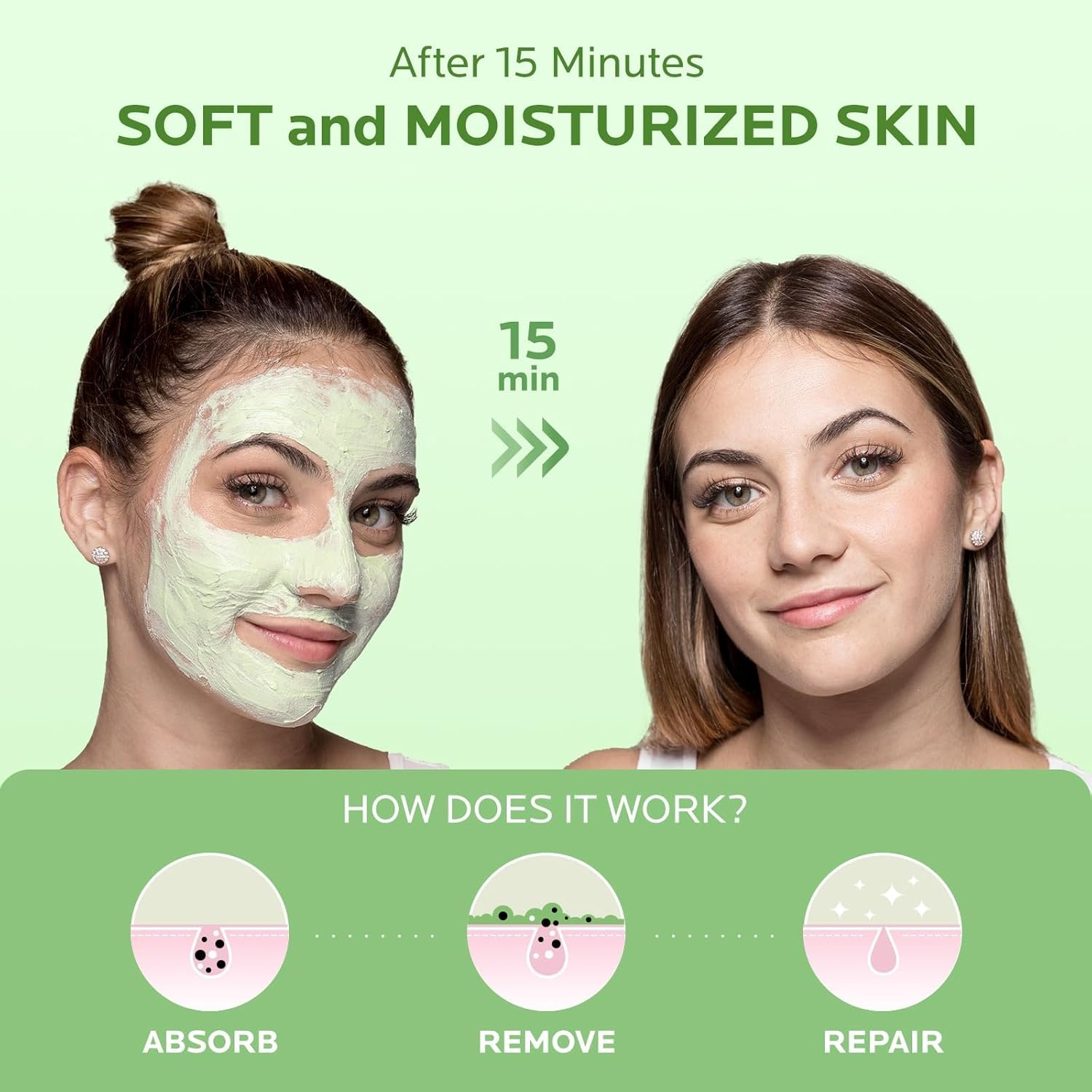 image:imageZealSea Superfood Clay Face Mask Deep Cleansing Mask for Controlling Oil amp Blackhead Removal Pore Cleansing Antioxidant AntiAging Hydrating Facial Mask Vegan Skincare 529 Oz