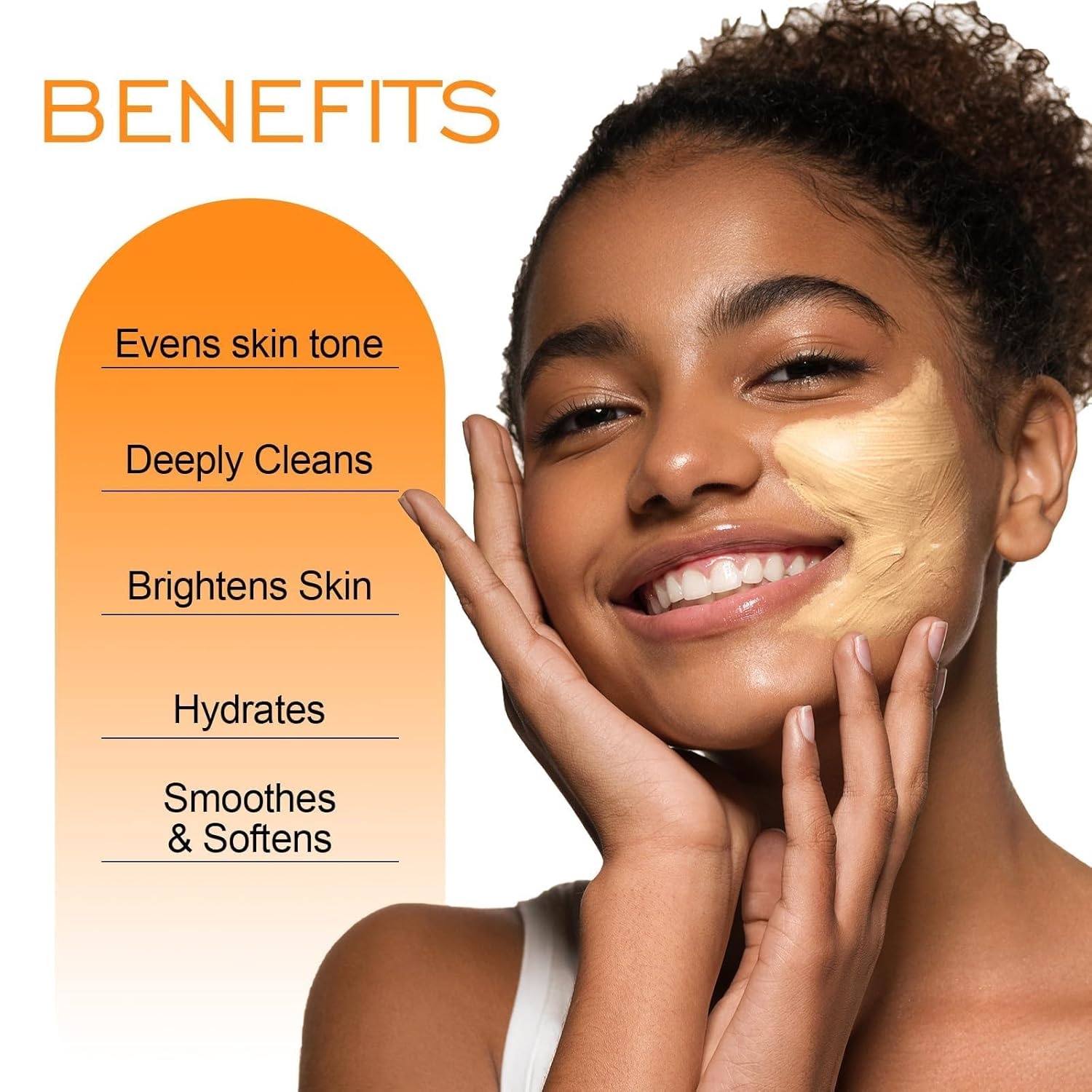 image:imageZealSea Vitamin C American Kaolin Clay Mask with Turmeric Pro UltraFine Creamy Texture Deep Pore Cleansing Even Skin Tone Brighten Control Oil Detoxify 30 Aloe Jojoba Oil Shea Butter amp SqualaneTurmeric 423 OZ Pack of 1