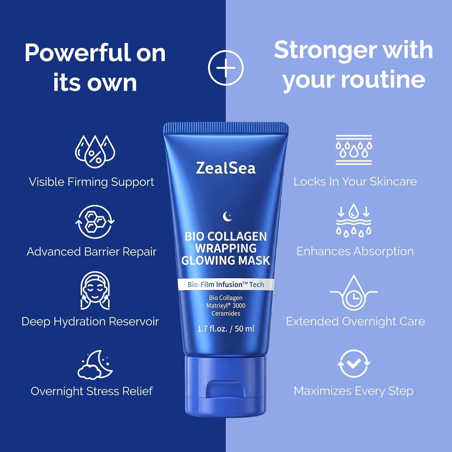 image:imageZealSea Vitamin C American Kaolin Clay Mask with Turmeric Pro UltraFine Creamy Texture Deep Pore Cleansing Even Skin Tone Brighten Control Oil Detoxify 30 Aloe Jojoba Oil Shea Butter amp SqualaneBio Collagen 17 OZ Pack of 1