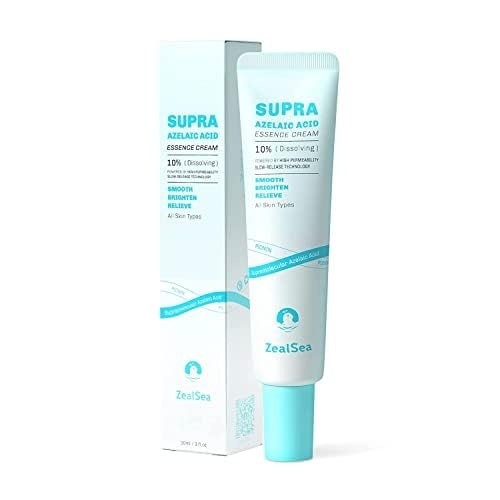 image:imageZealSea 10 Azelaic Acid Facial Cream Azelaic Acid Serum with Niacianmide amp Pionin for Face Relief Pimple Breakouts Blackhead amp Redness Azelaic Acid Gel Clarify Skin Soothe Irritation 1 Oz034 Ounce Pack of 1