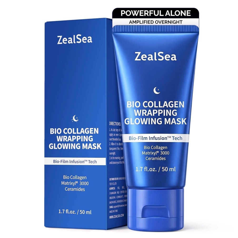 image:imageZealSea Vitamin C American Kaolin Clay Mask with Turmeric Pro UltraFine Creamy Texture Deep Pore Cleansing Even Skin Tone Brighten Control Oil Detoxify 30 Aloe Jojoba Oil Shea Butter amp SqualaneBio Collagen 17 OZ Pack of 1