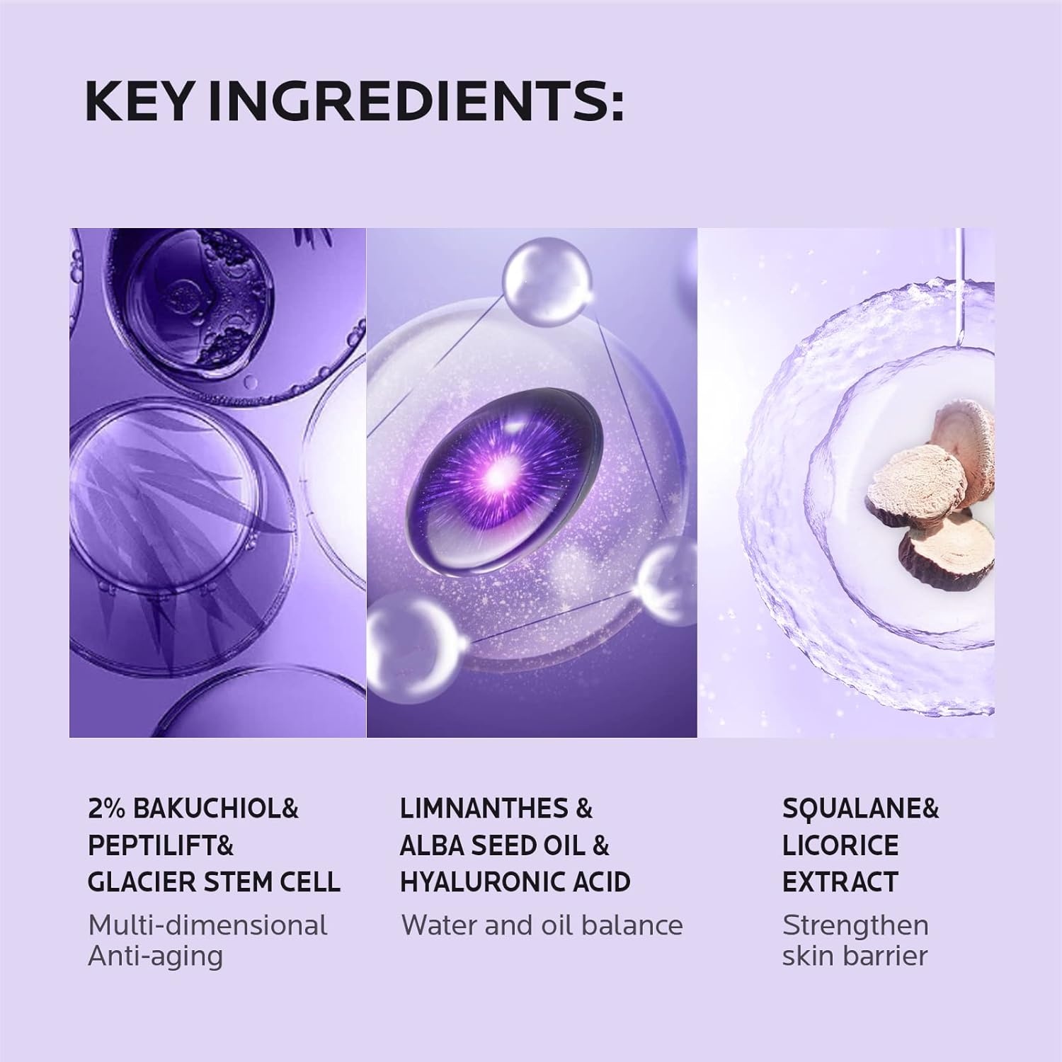 image:imageZealSea 2 Bakuchiol Face Serum Bakuchiol Retinol Alternative for Wrinkles amp Fine Lines Anti Aging Essence with Peptide Plant Retinol Cream Skin Care Renewing for Sensitive Skin 1 Fl Oz