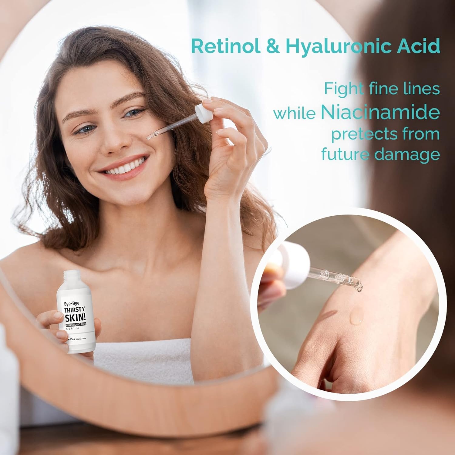 image:imageZealSea 2oz Pure Hyaluronic Acid Serum for Face Hydrating Facial Serum for Smoothing Fine Lines with Niacinamide and Ceramides for All Skin Types Paraben Free and Fragrance Free